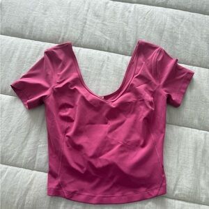 Lululemon Athletica Pink Fitted Blouse